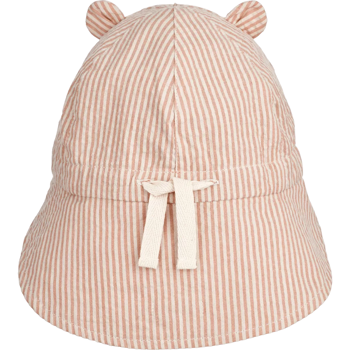 [50%OFF] Gorm reversible seersucker sun hat // Stripe Tuscany rose / Sandy