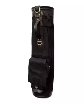 8 Sunday Style Golf Bag- Black with Black Leather