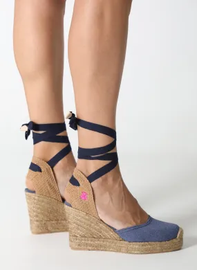 Alpargatas Cua Azul Denim Mujer