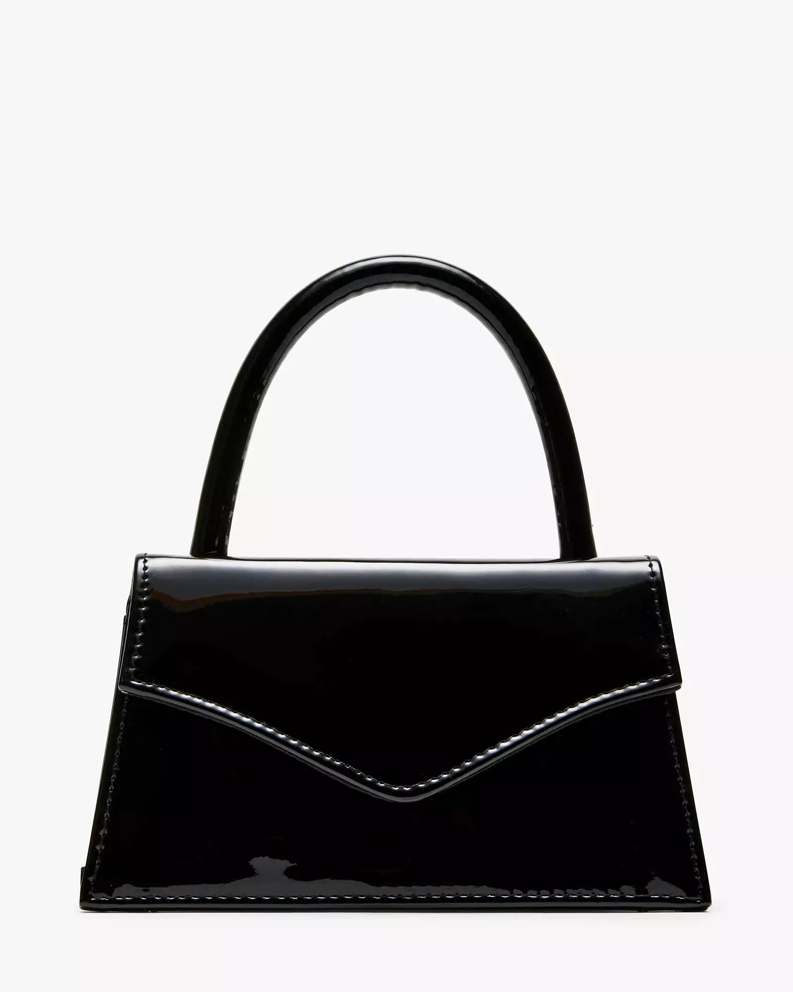 AMINA BAG BLACK PATENT