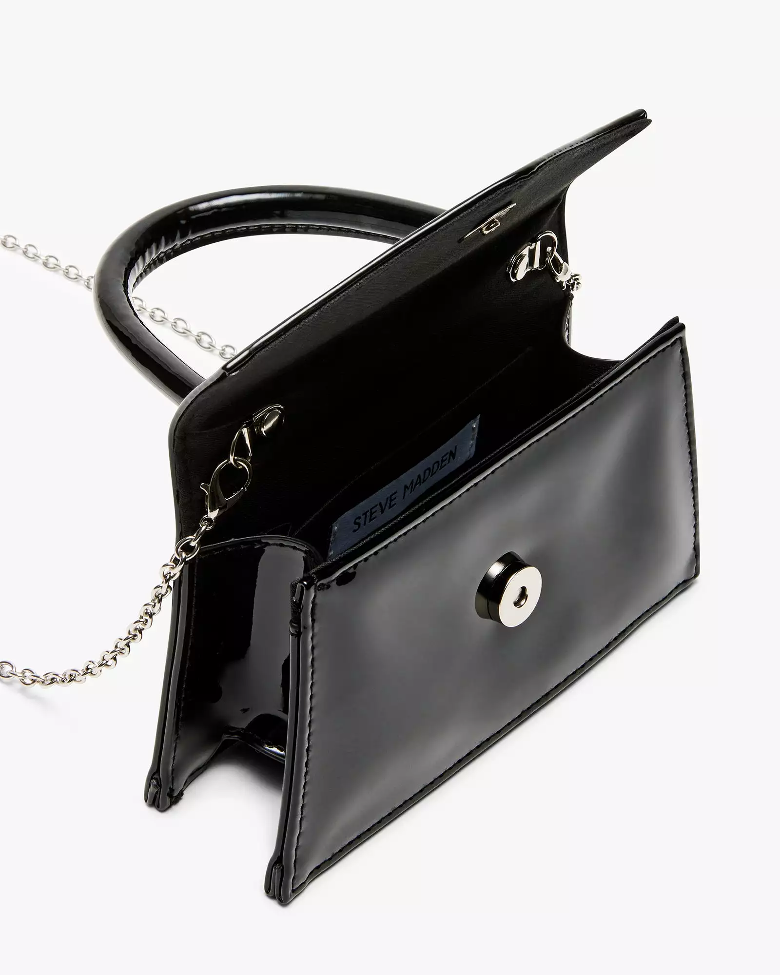 AMINA BAG BLACK PATENT