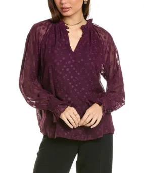 Anne Klein Ruffle Neck Blouse