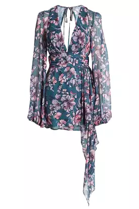 Artsy Pink Flora Sleepless Nights Dress