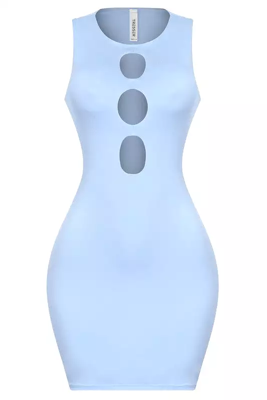 Avianna Sleeveless Dress (Light Blue)