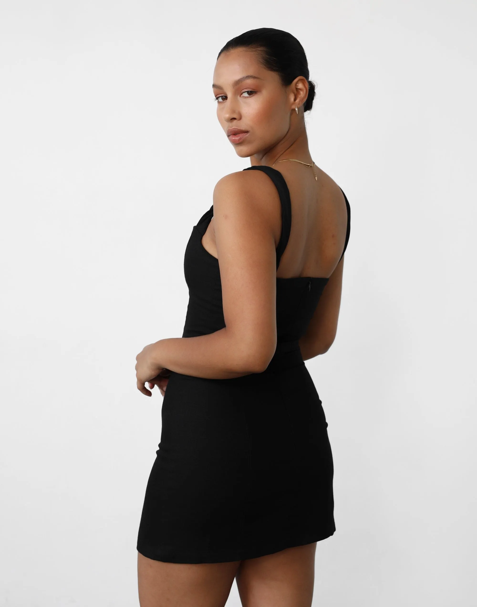 Bacalar Mini Dress (Black)