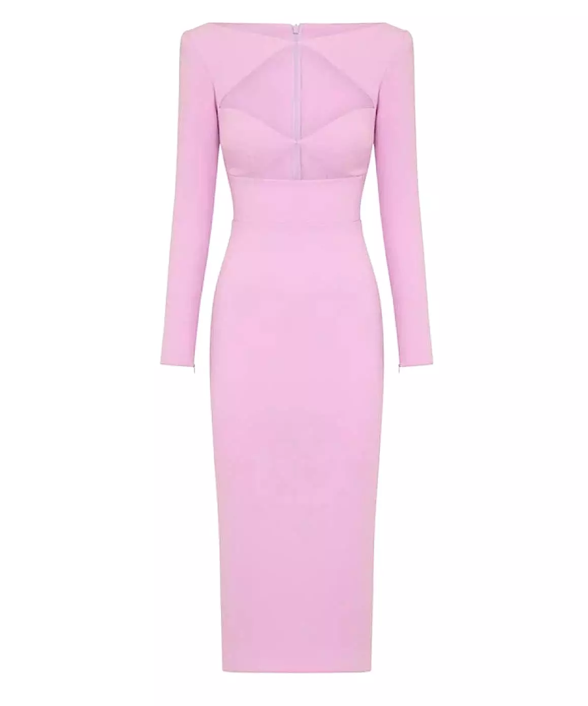 Bandage Knitted Dress In Pink