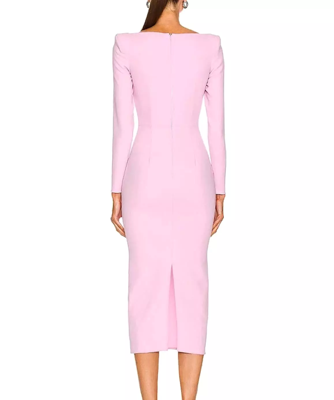 Bandage Knitted Dress In Pink