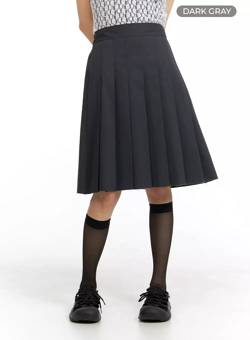 Basic Pleated Midi Skirt CM413