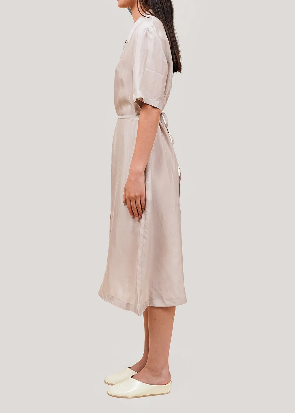 Beige Cupra Shirt Dress