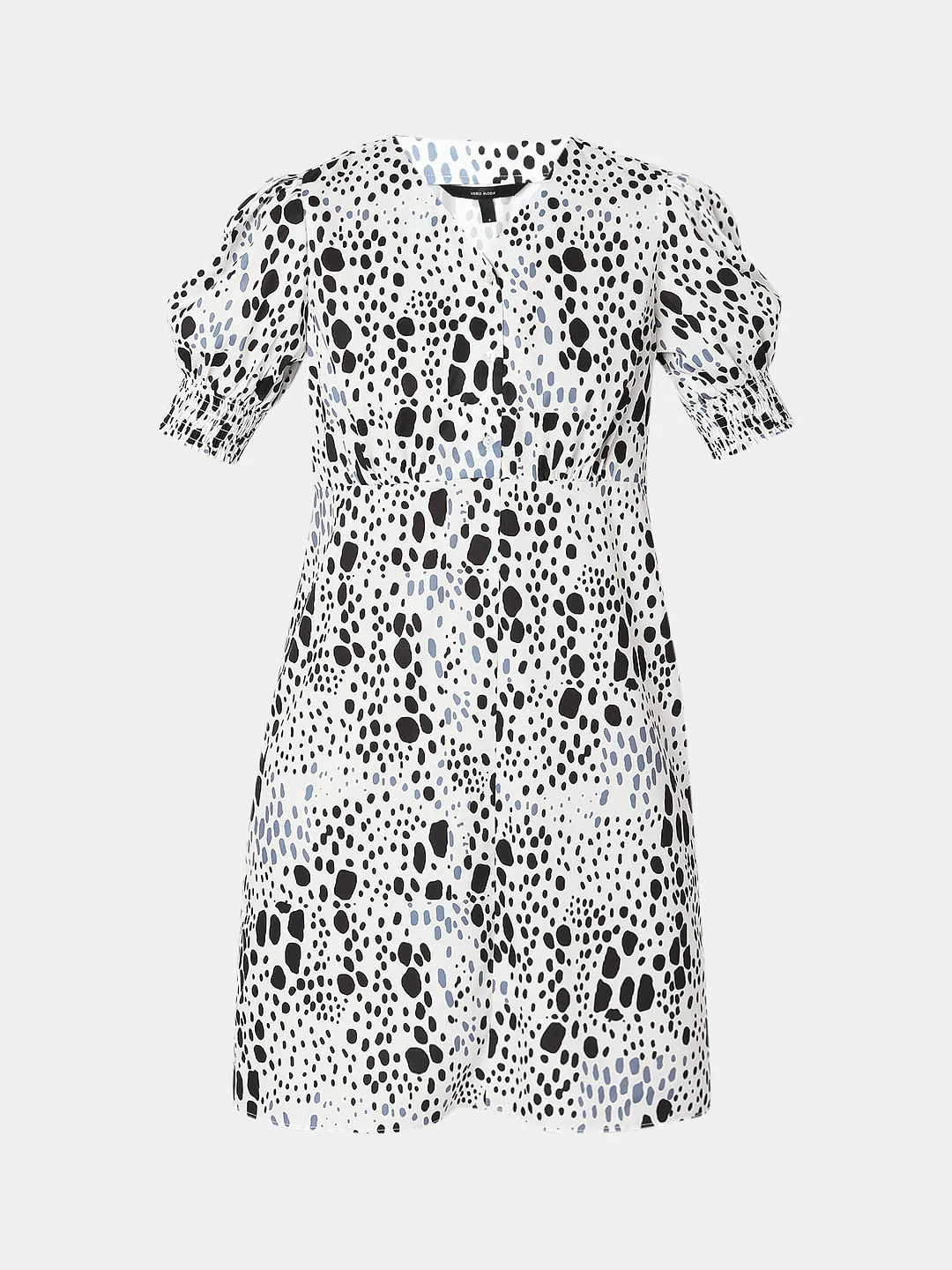 Black & White Printed Dress