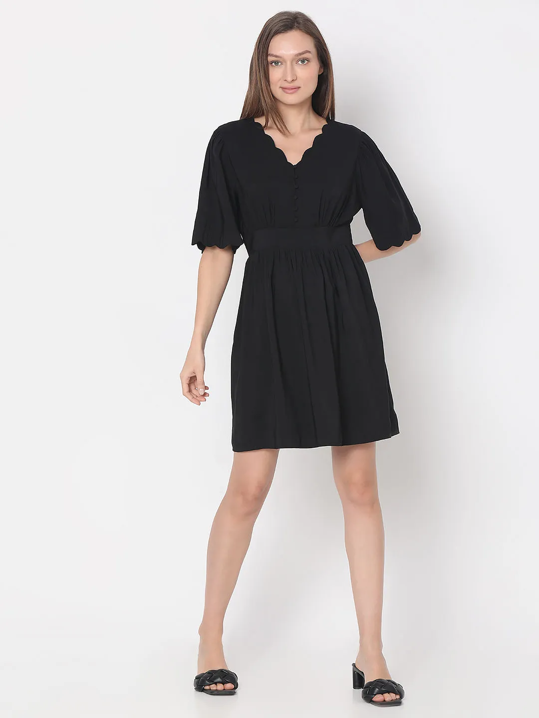 Black Fit & Flare Dress