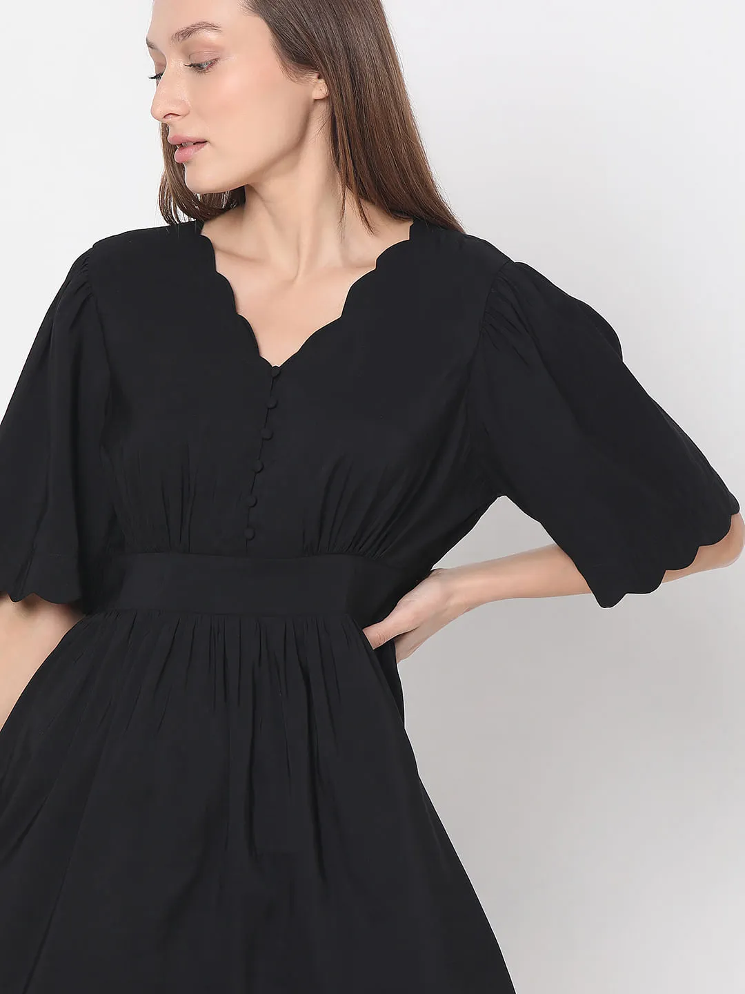 Black Fit & Flare Dress