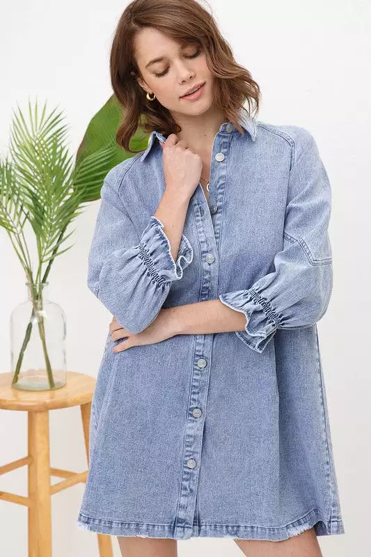 Blue B Washed Denim Dress