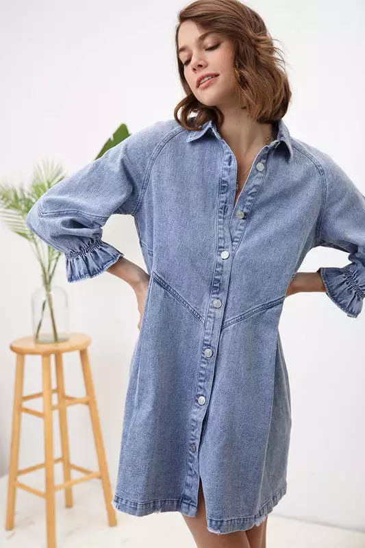 Blue B Washed Denim Dress