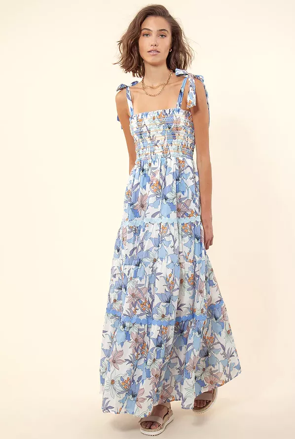 Blue Marina maxi dress