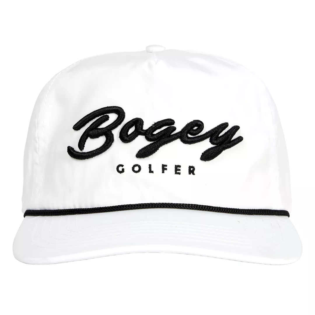 Bogey Golfer Rope Hat - All White