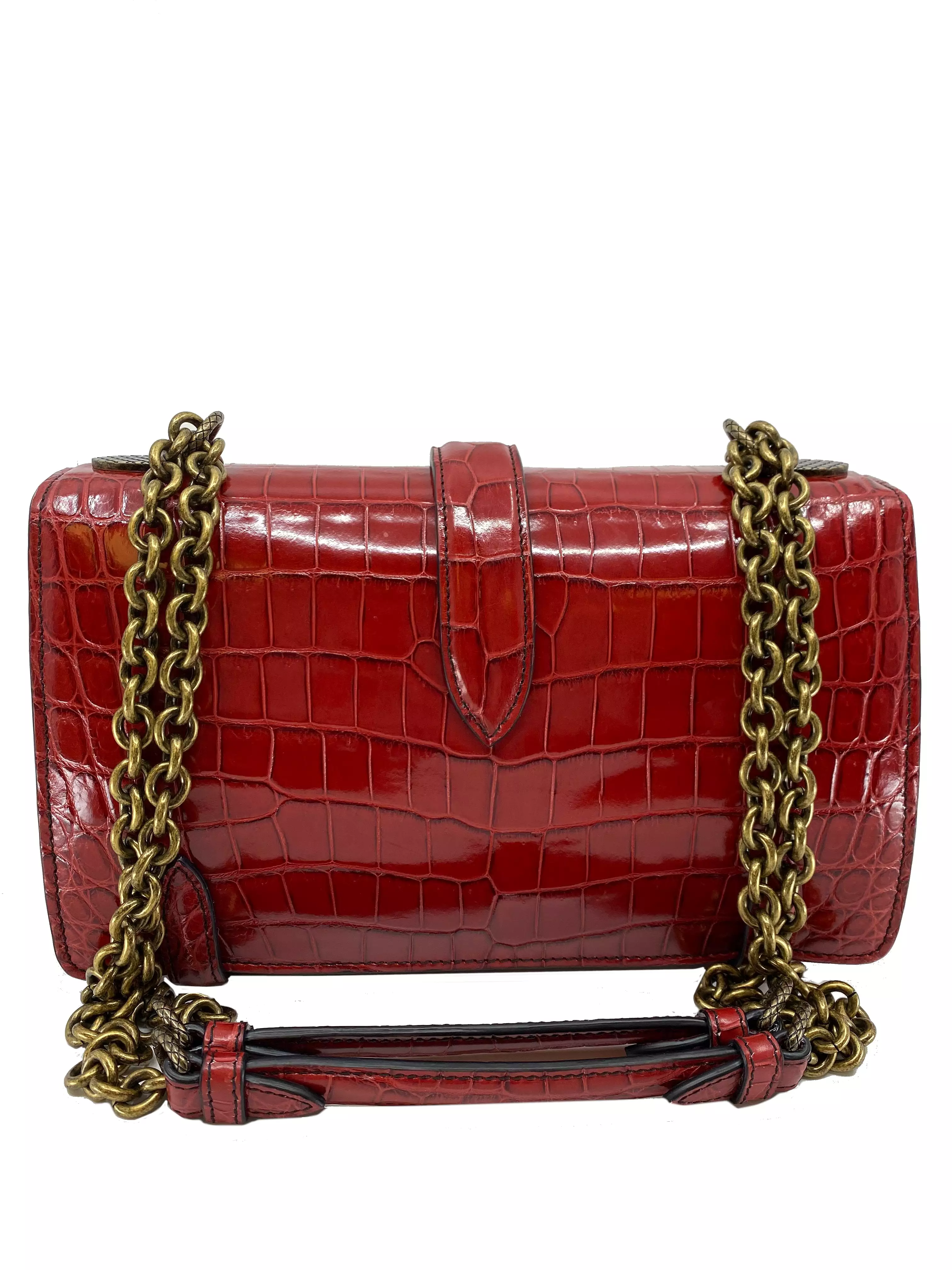 Bottega Veneta City Knot Crocodile Shoulder Bag NWT