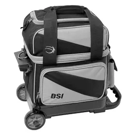 BSI 1 Ball Roller Bowling Bag Grey Black