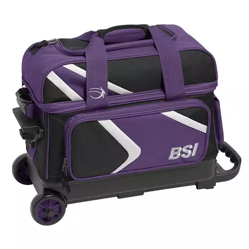 BSI Dash Double Roller Bowling Bag Black Purple