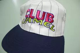 Camel Club Premier Pinstripe Deadstock Vintage 80's Adjustable Snap Back Hat