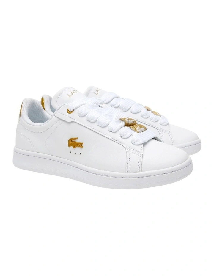 Carnaby Pro Leather Sneaker in White/Gold