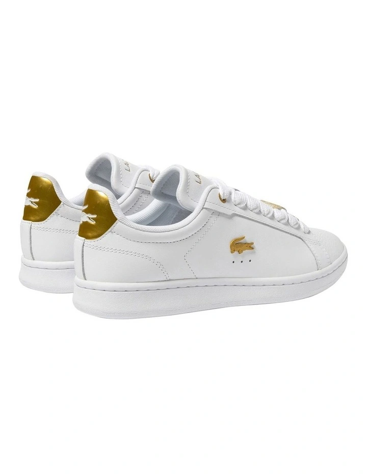 Carnaby Pro Leather Sneaker in White/Gold