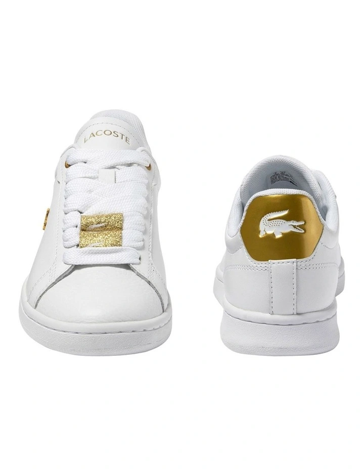 Carnaby Pro Leather Sneaker in White/Gold