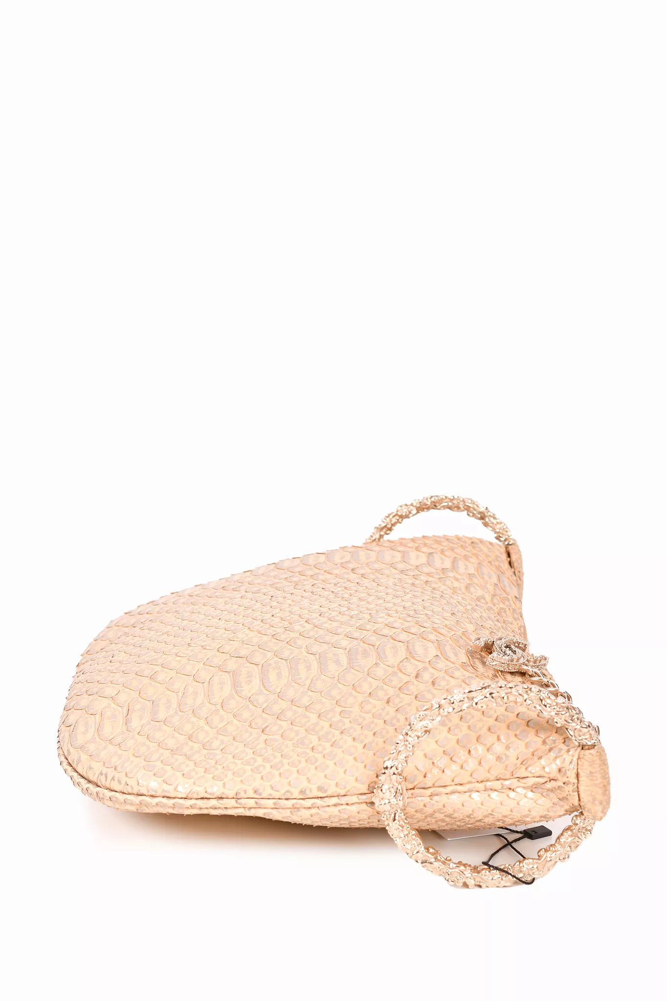 Chanel 2012/13 Gold Python Leather Fortune Cookie Clutch Bag