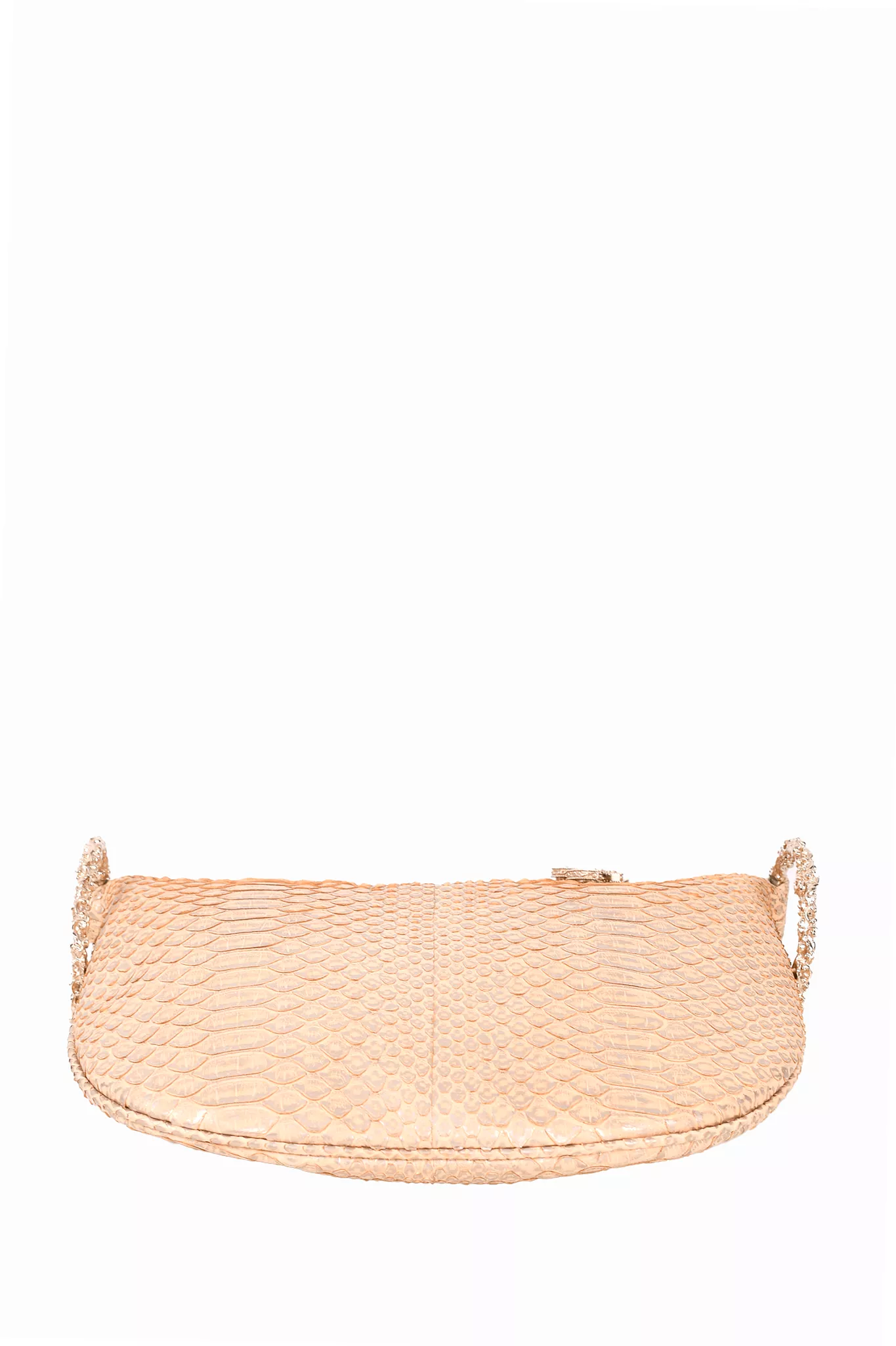 Chanel 2012/13 Gold Python Leather Fortune Cookie Clutch Bag