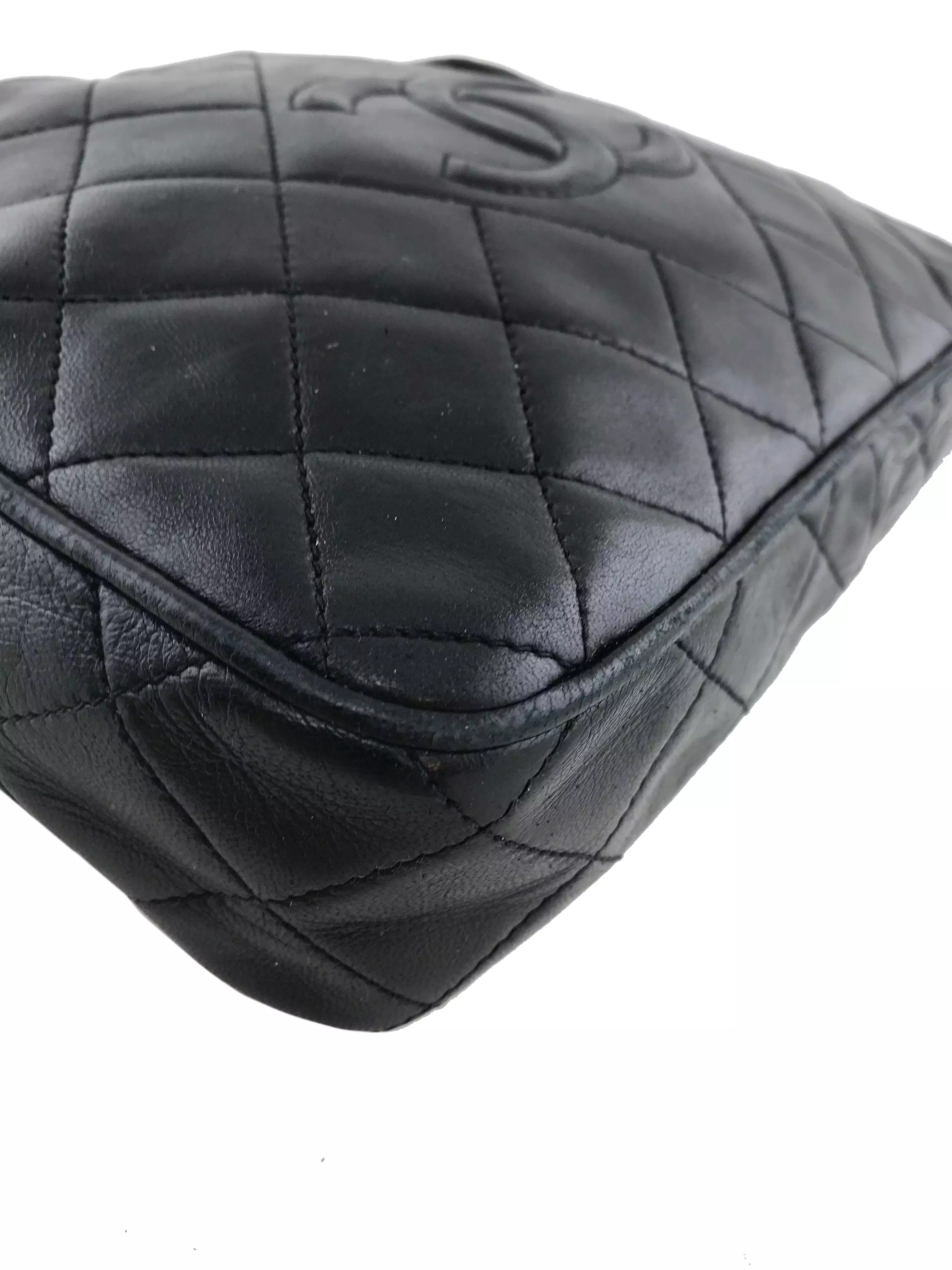 Chanel Quilted Lambskin Tassel Camera Case Bag