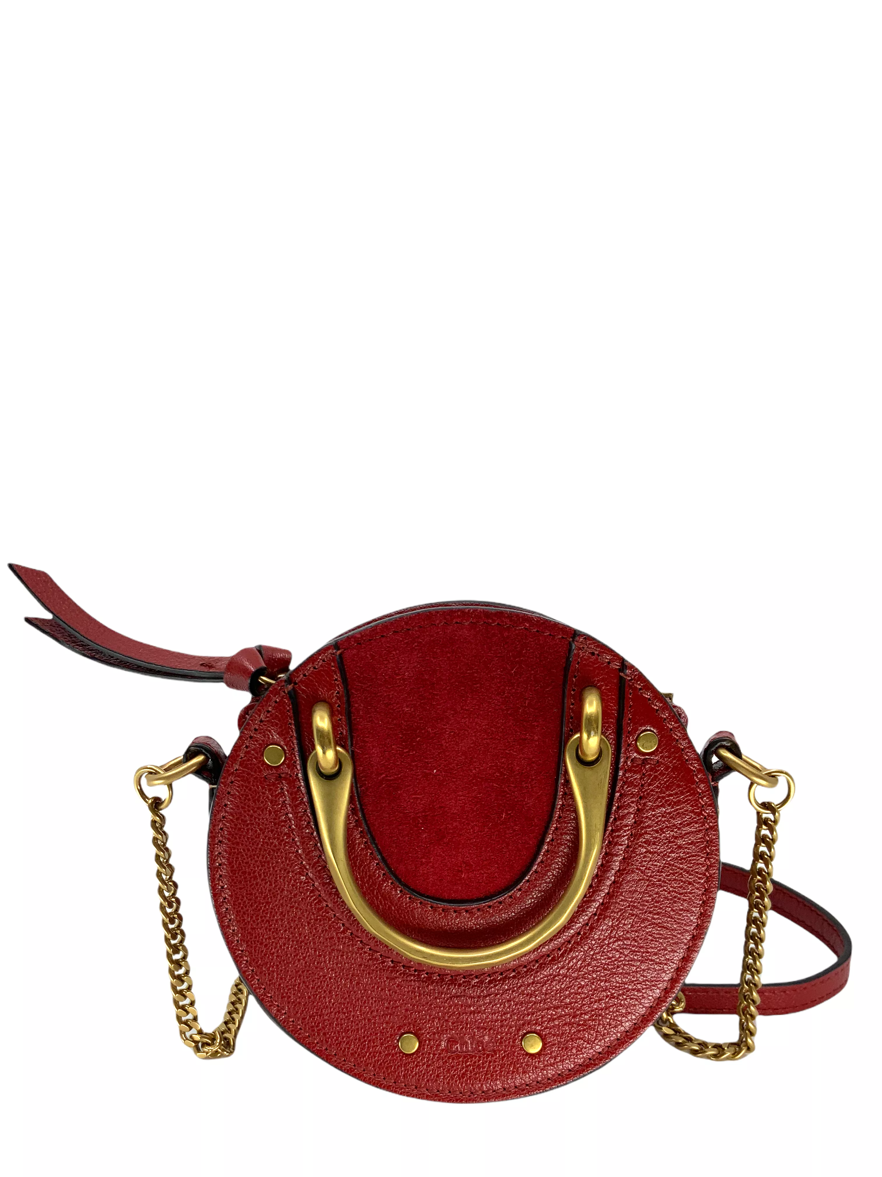 CHLOE Pixie Goatskin Smooth Calfskin Suede Mini Crossbody Bag