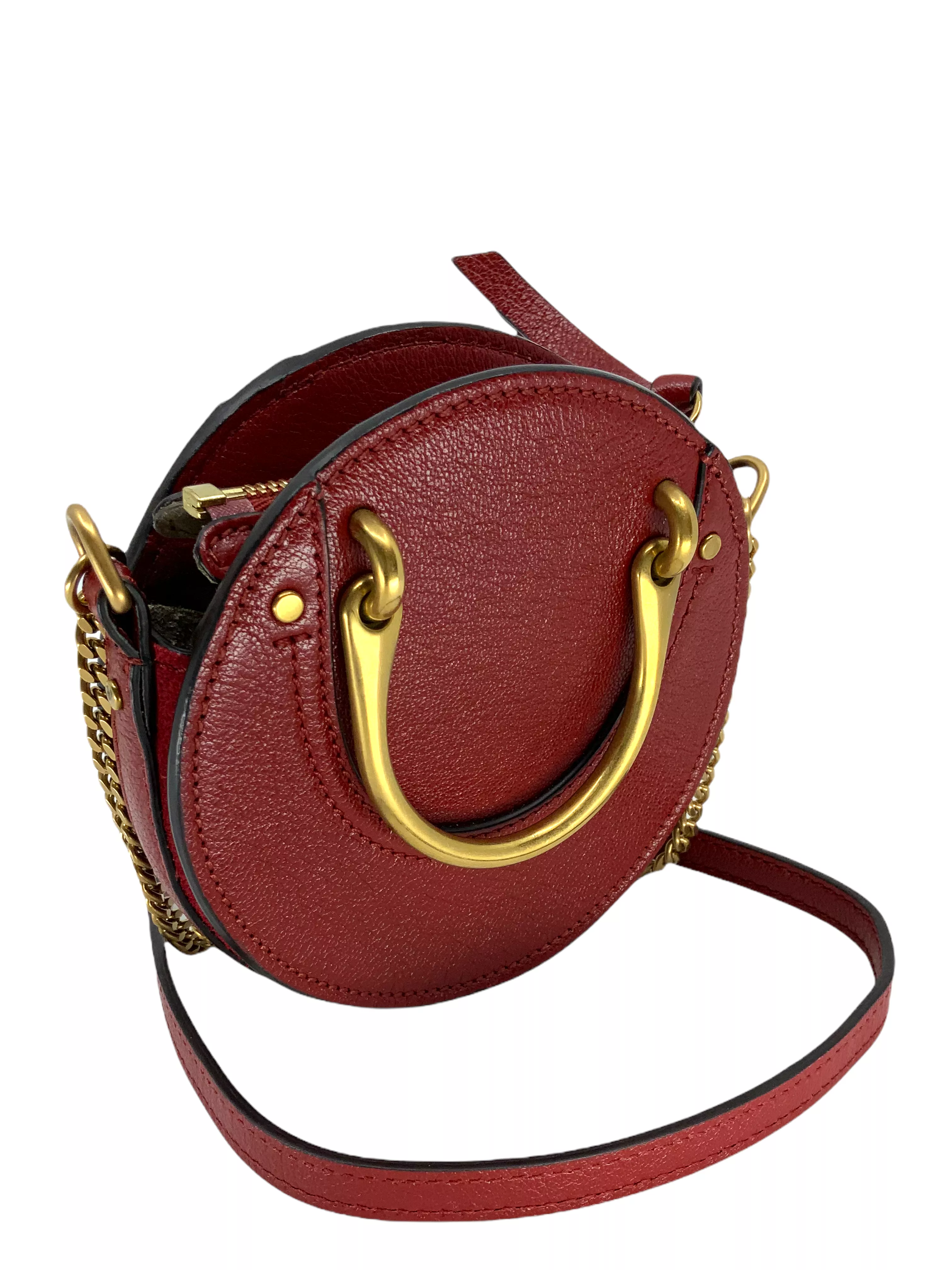 CHLOE Pixie Goatskin Smooth Calfskin Suede Mini Crossbody Bag