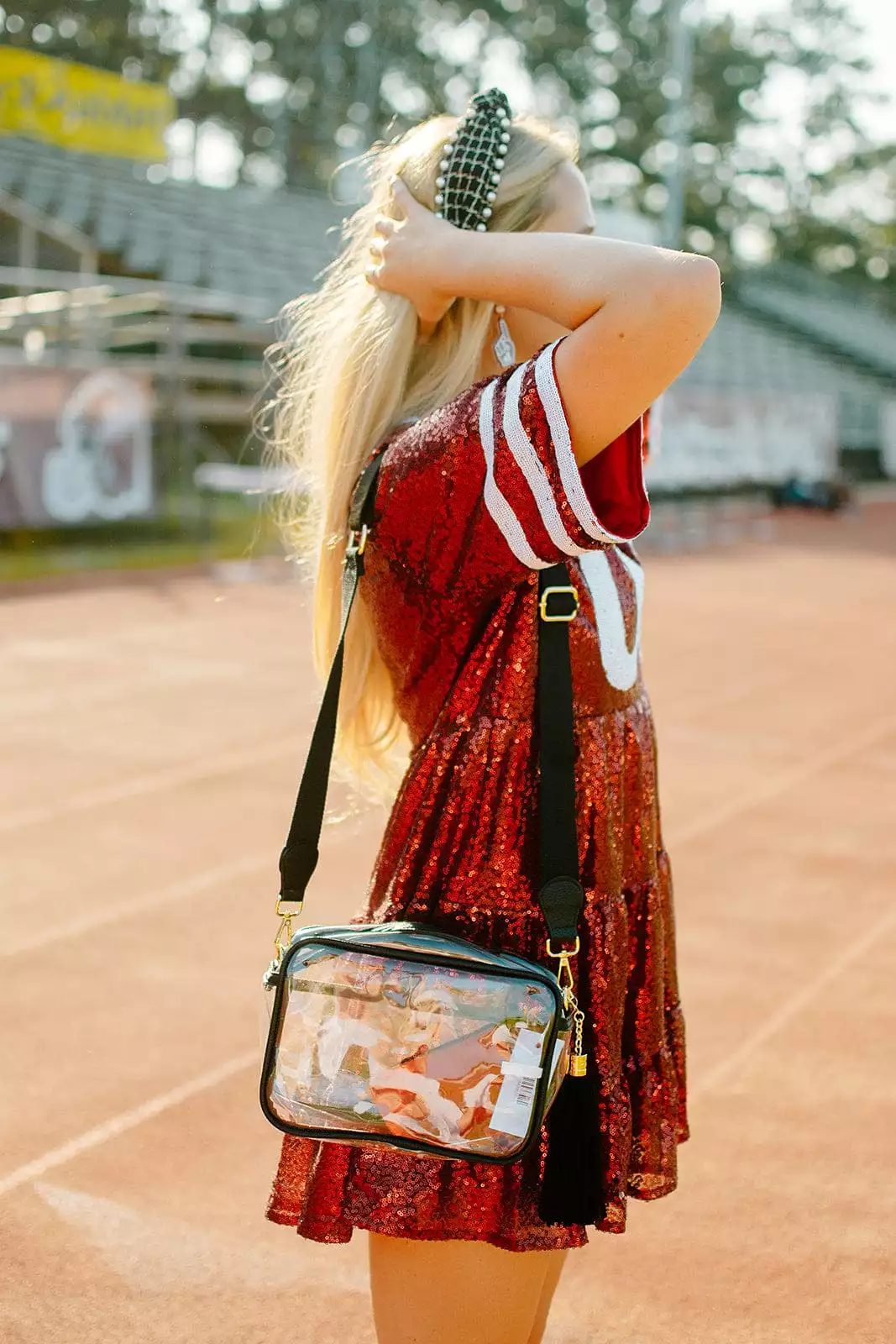 Clear Gameday Purse with Black Trim