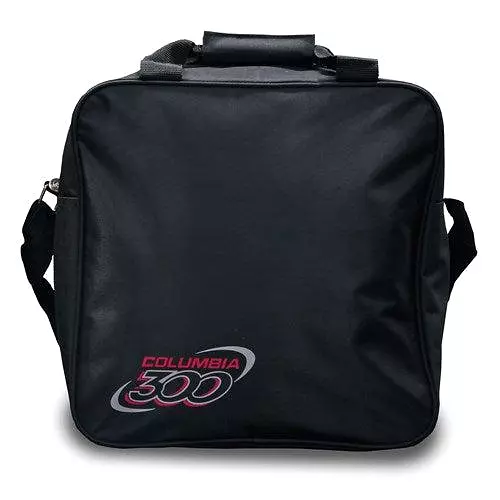 Columbia 300 White Dot Single Tote Bowling Bag Black