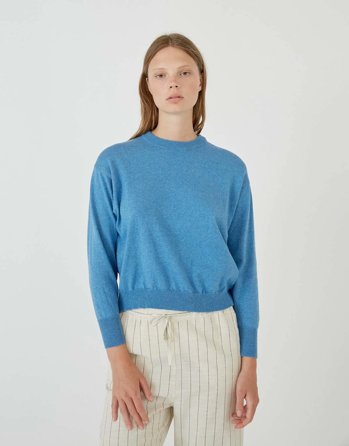 Costa Sweater - Mottled Blue