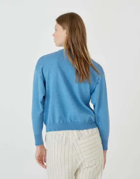 Costa Sweater - Mottled Blue