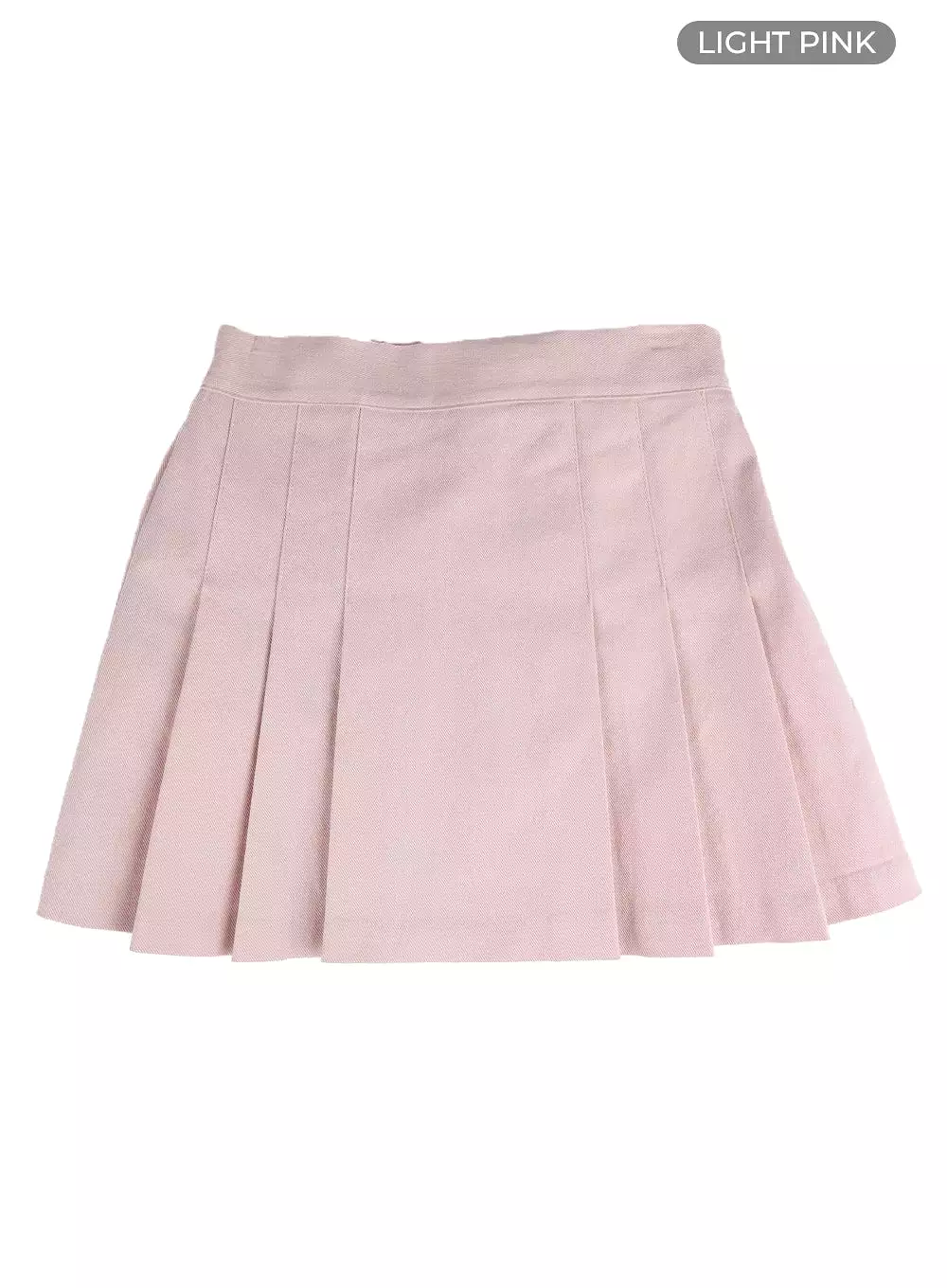 Cotton Pleated Mini Skirt IM406