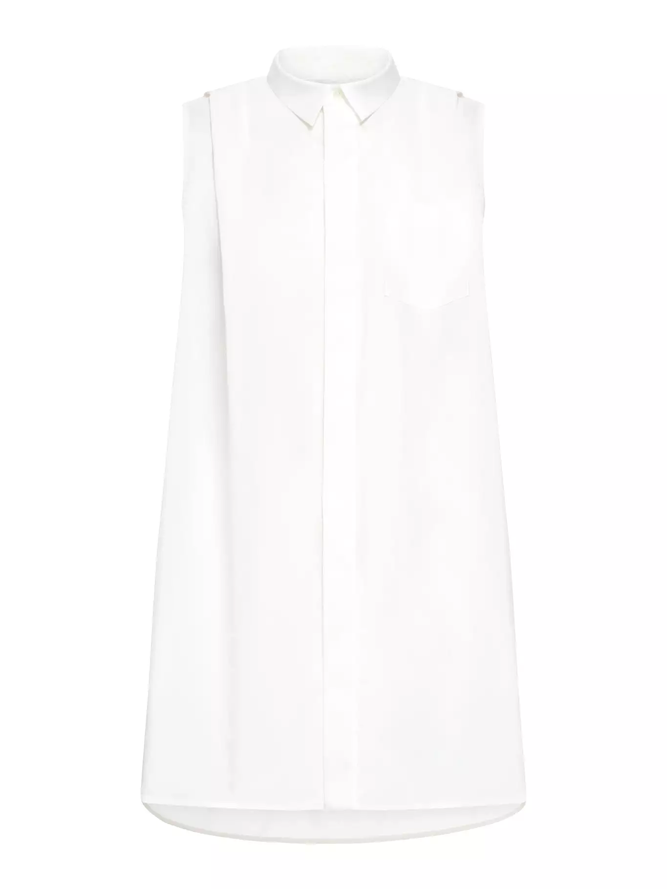 COTTON POPLIN SHIRT DRESS