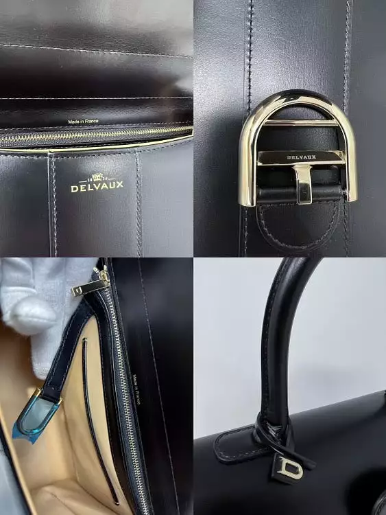 Delvaux Black Brillant MM Bag