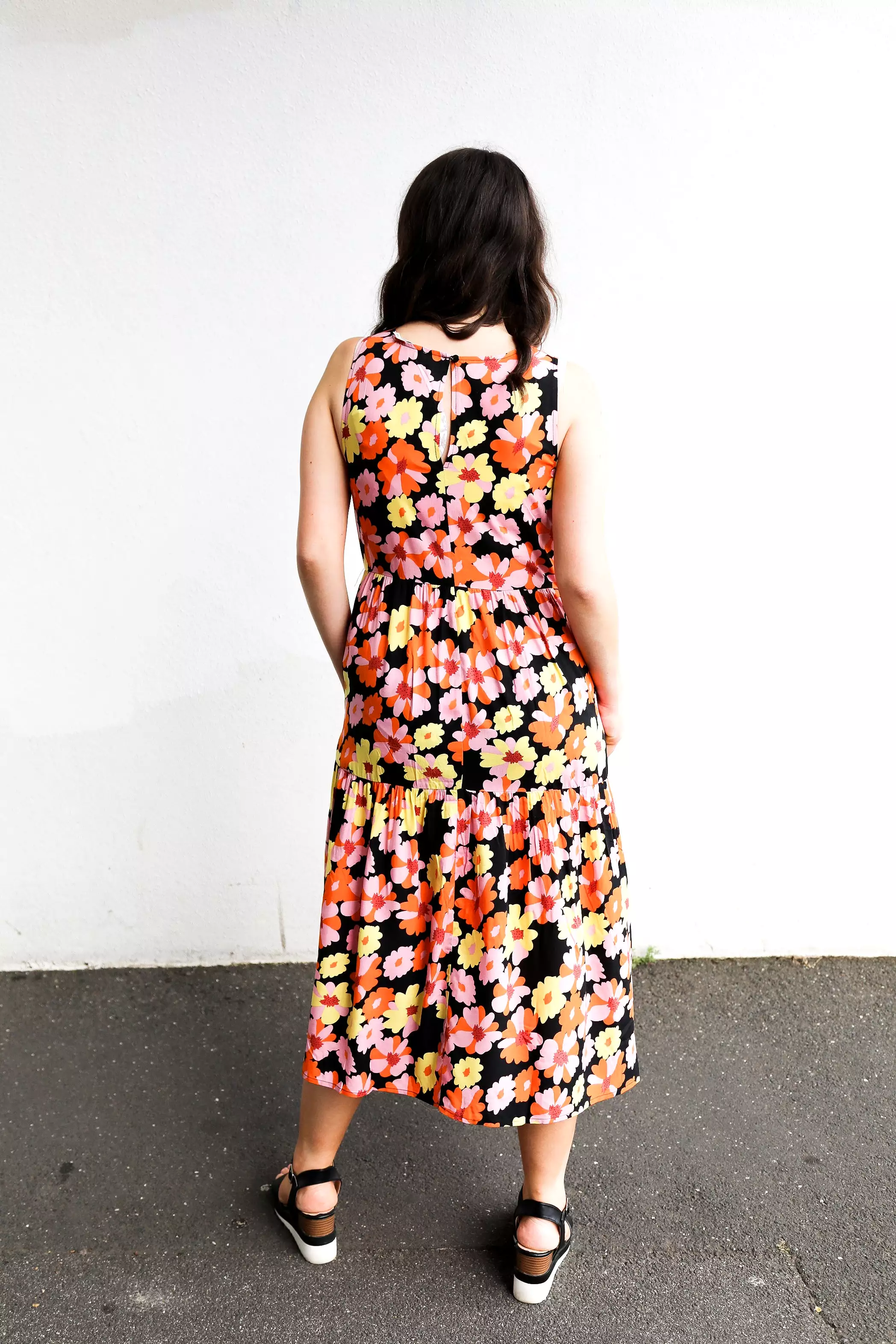 Dorit Dress (Black Floral Multi)