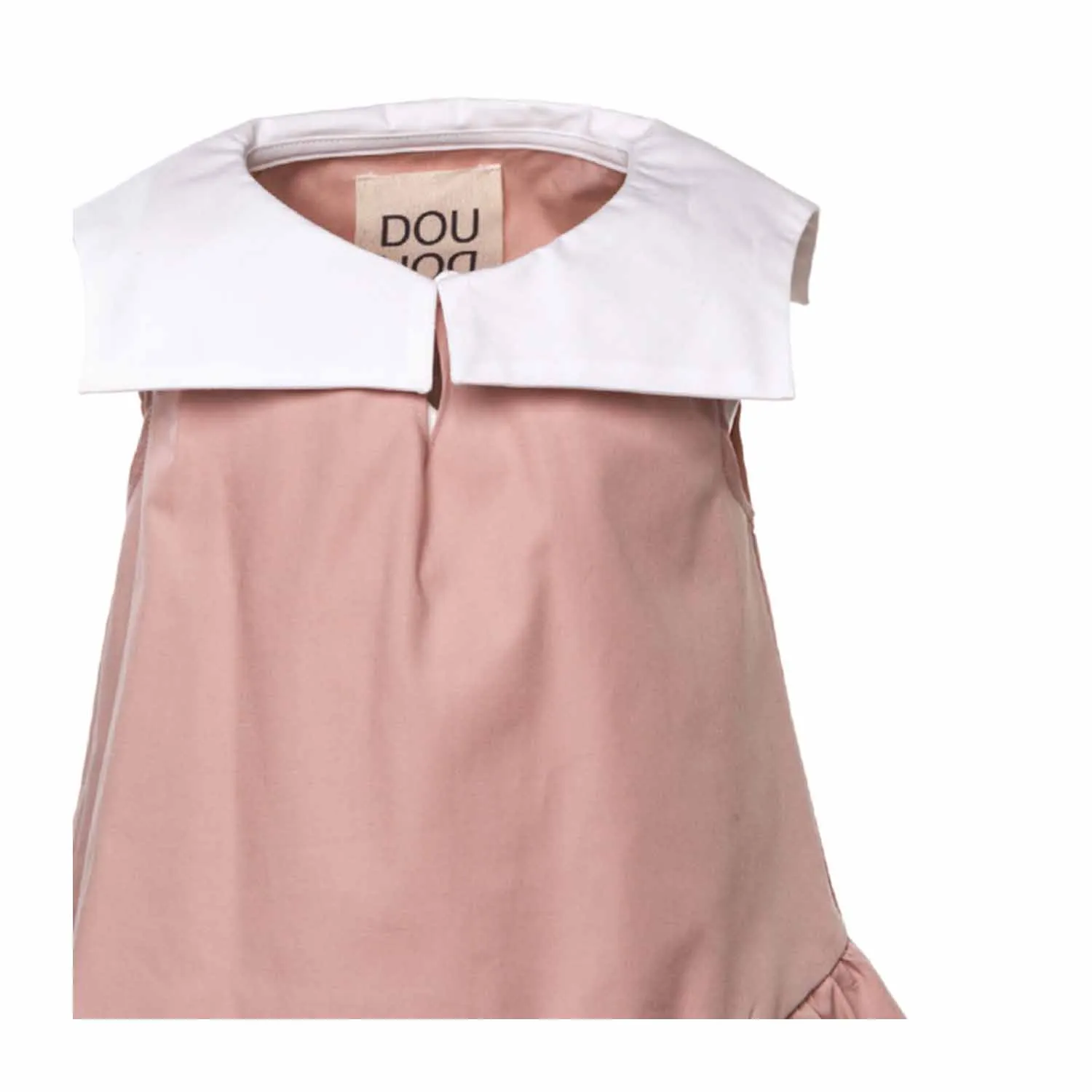 Douuod Pink Cotton Dress For Girls