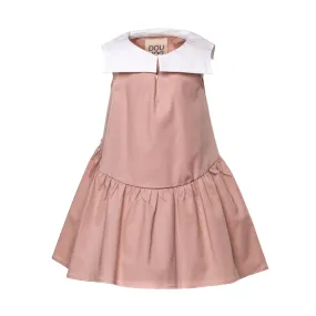 Douuod Pink Cotton Dress For Girls