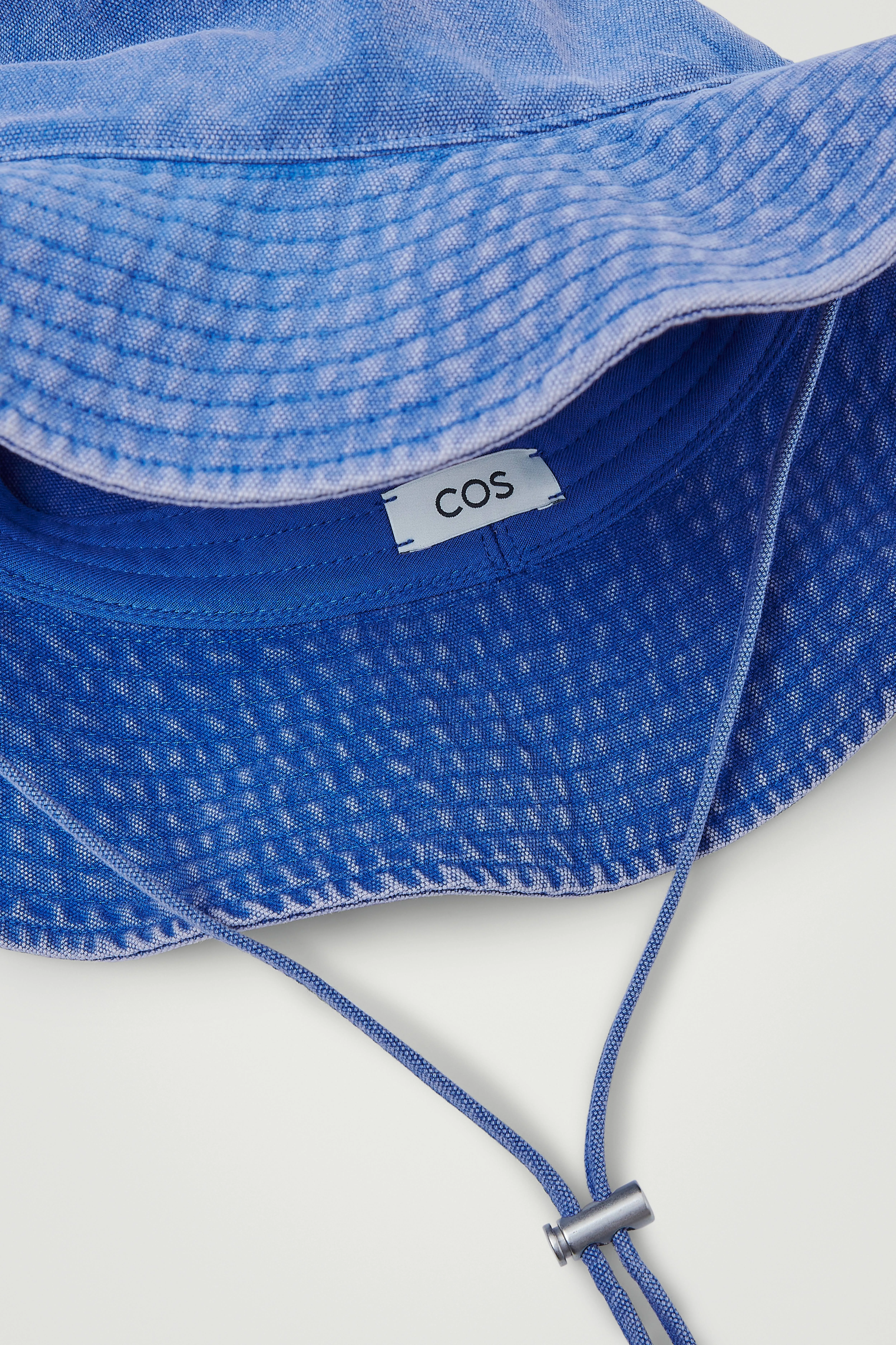 DRAWSTRING COTTON HAT - BLUE - Men | H&M GB