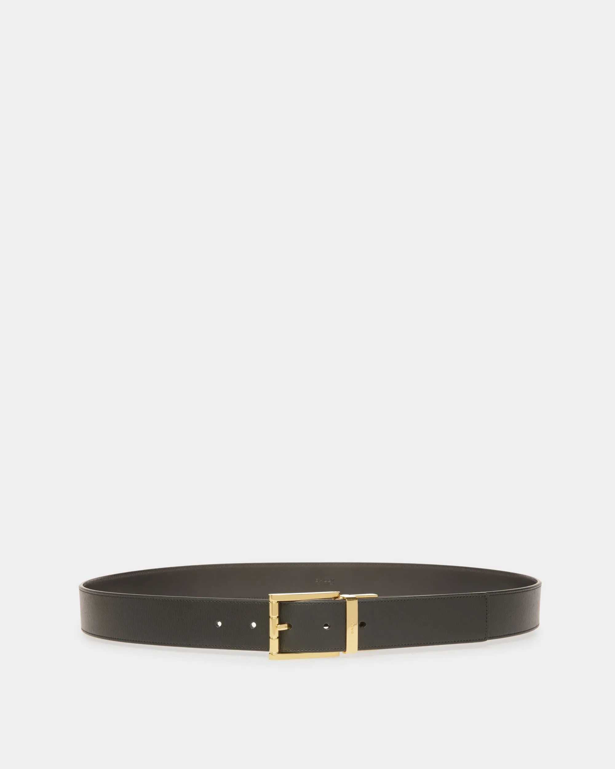 Dress Belt In Black Leather 