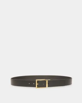 Dress Belt In Black Leather 