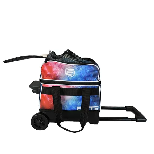 Elite Basic Single Roller Red/Blue/White Bowling Bag