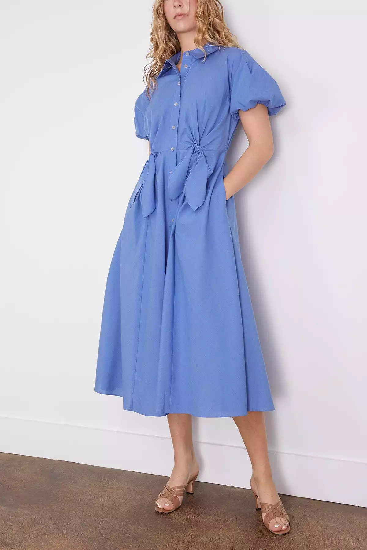 Elza Dress in Medium Oxford (TS)