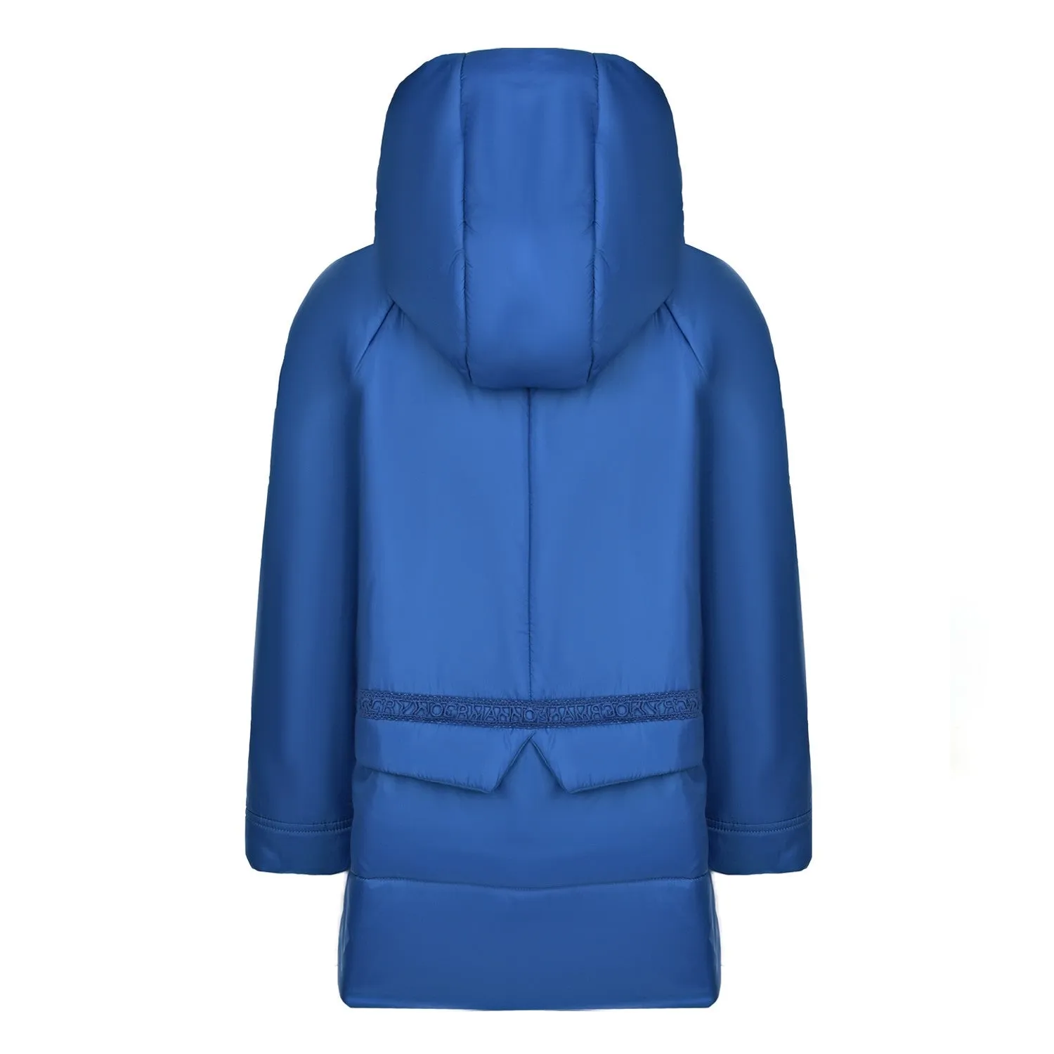 Ermanno Scervino Kids Blue Hooded Coat