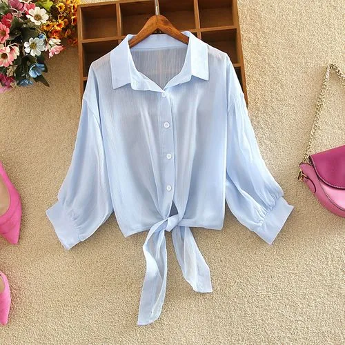 Fashion Simple Chiffon Shawl Cardigan Outer Jacket