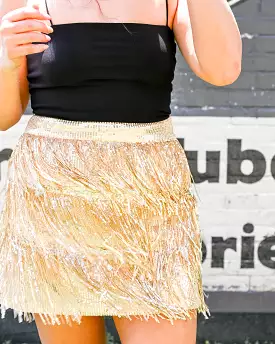 Fearless Tiered Sequin Mini Skirt